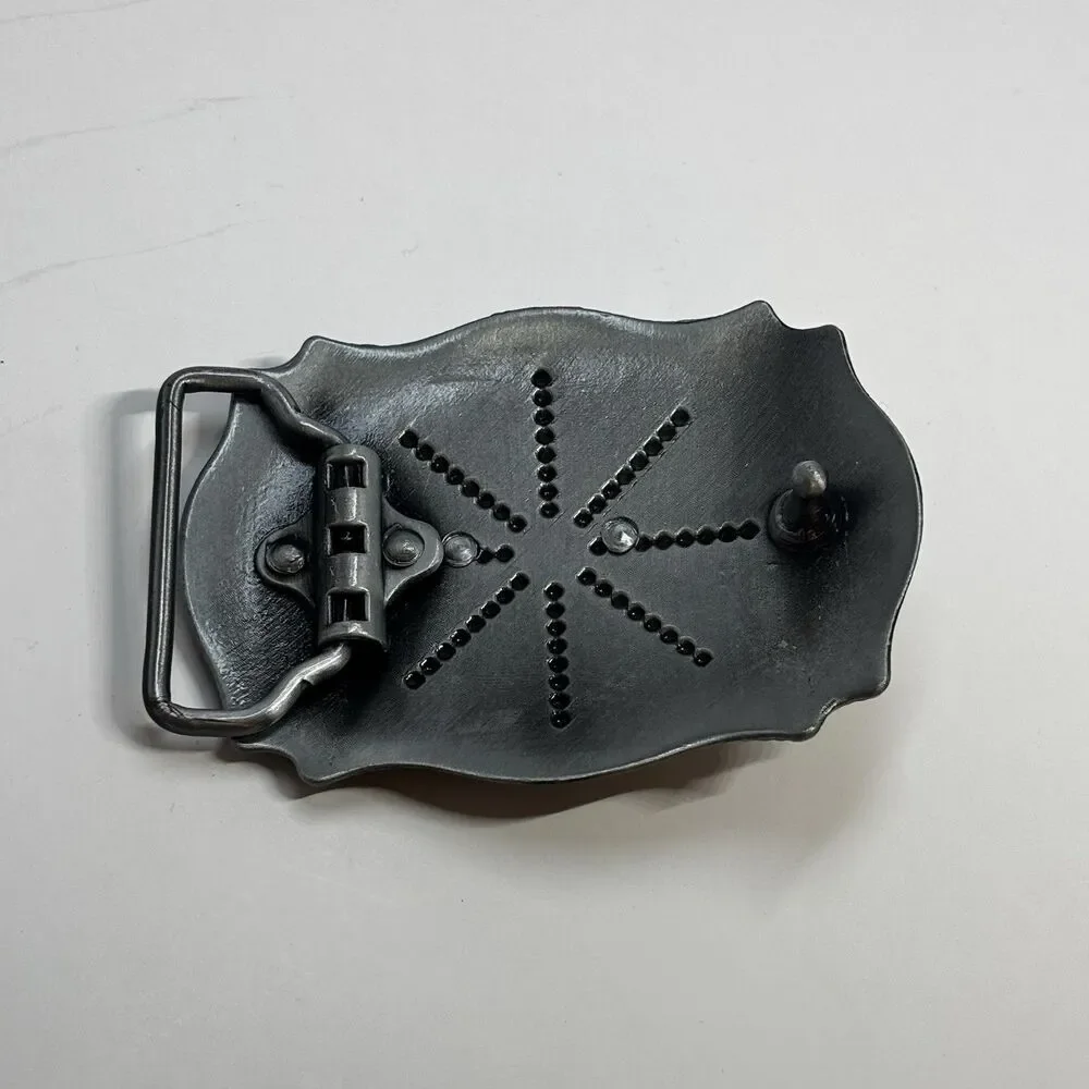 CTM Longhorn Western Belt Buckle